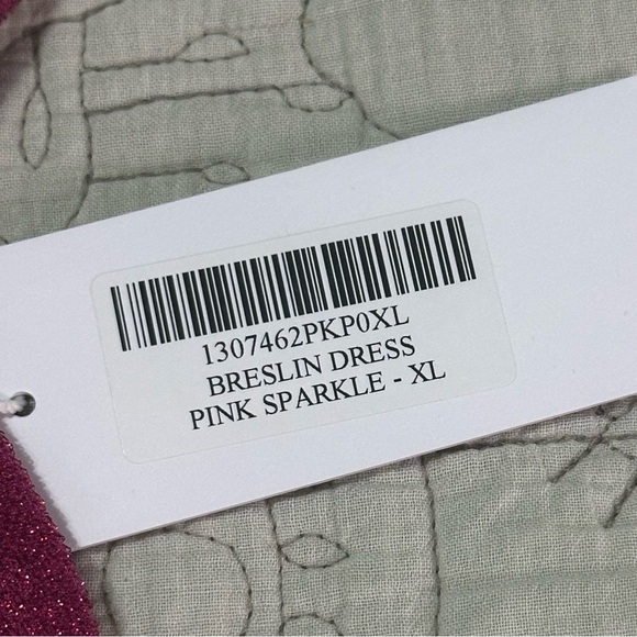 NEW Reformation Breslin Dress Sz XL Sparkle Pink - Picture 5 of 11